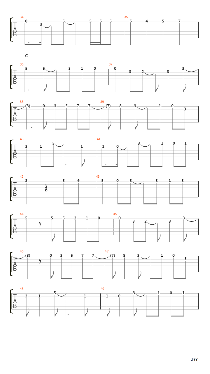 Pieces吉他谱