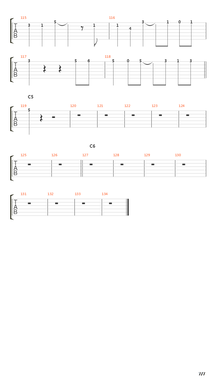 Pieces吉他谱