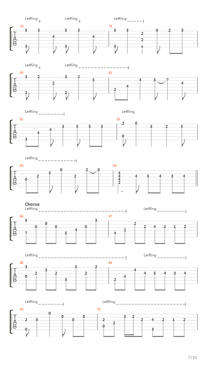 虹(Niji)吉他谱