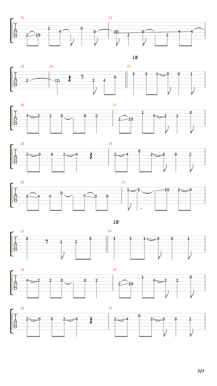 砂时计(Sunadokei)吉他谱