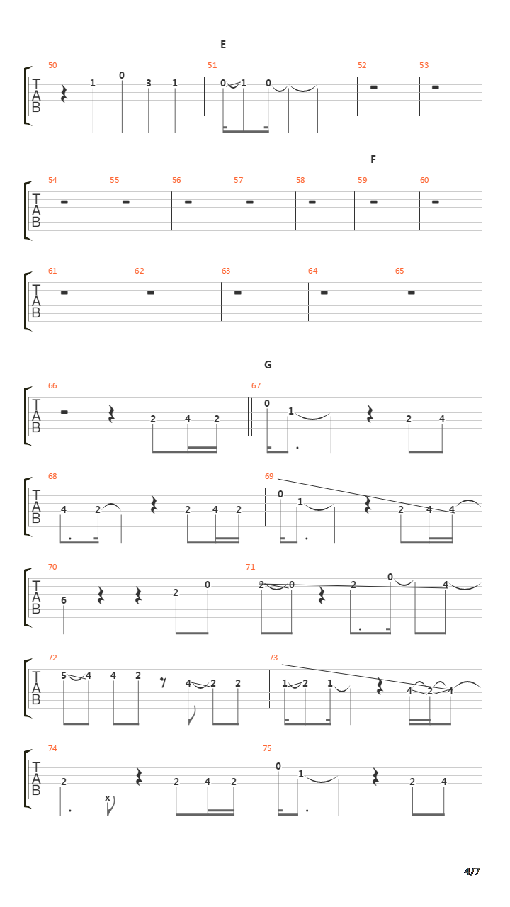 叙情诗(Jojoushi)吉他谱