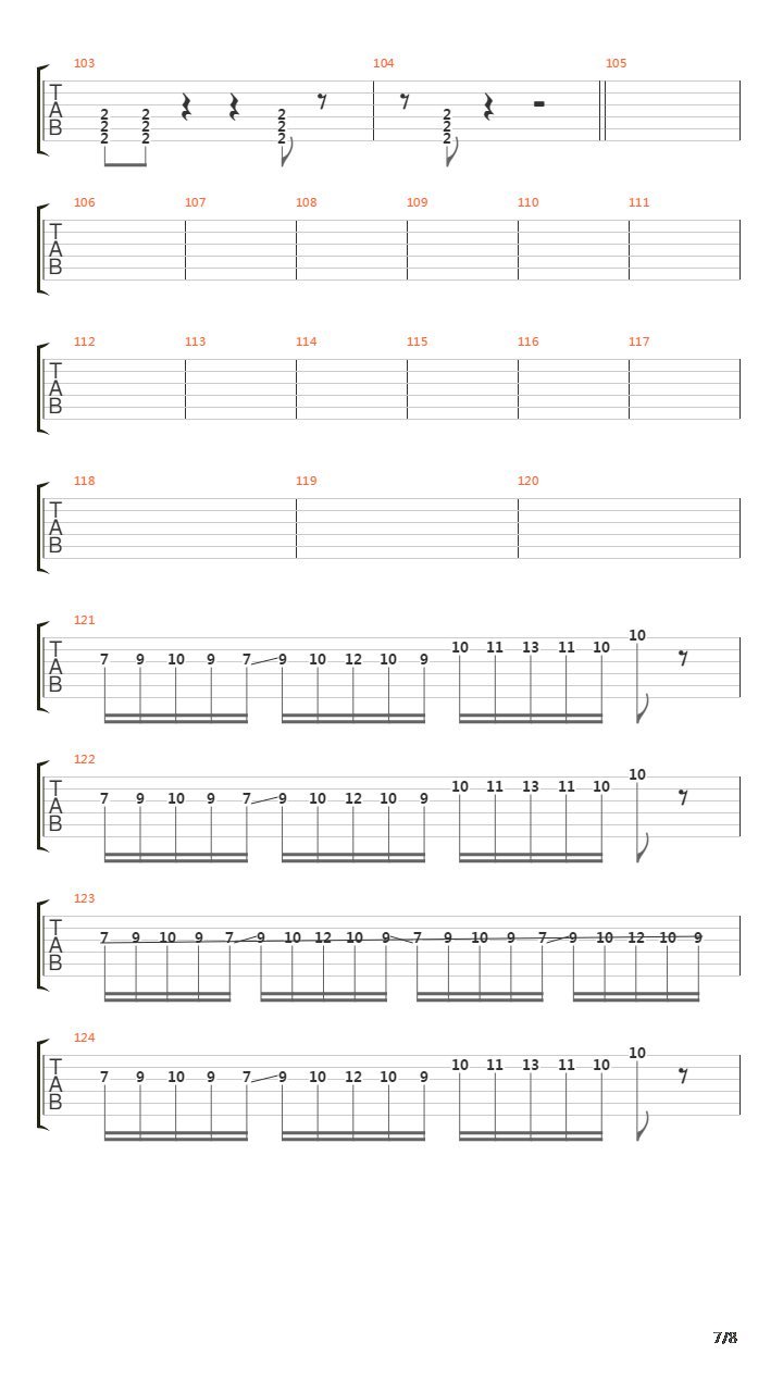 Damaged吉他谱