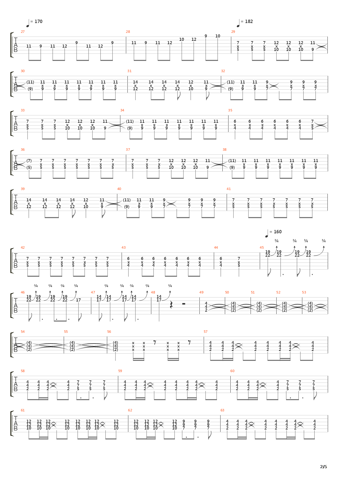 Architects吉他谱