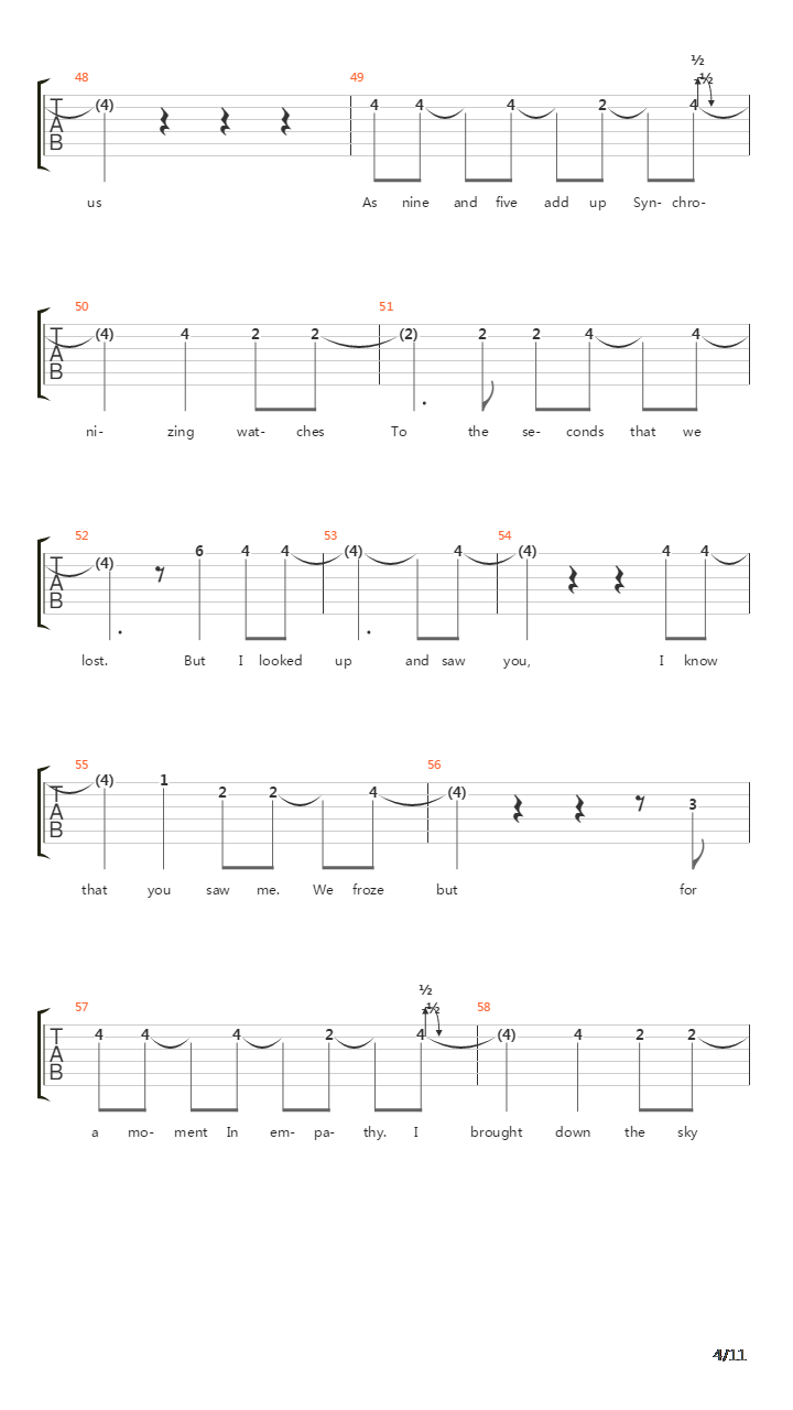 Audience Of One吉他谱