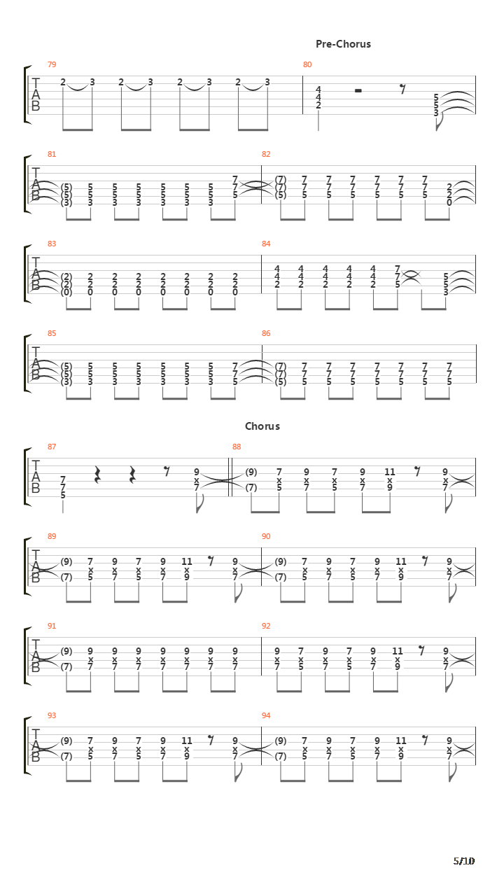 Audience Of One吉他谱