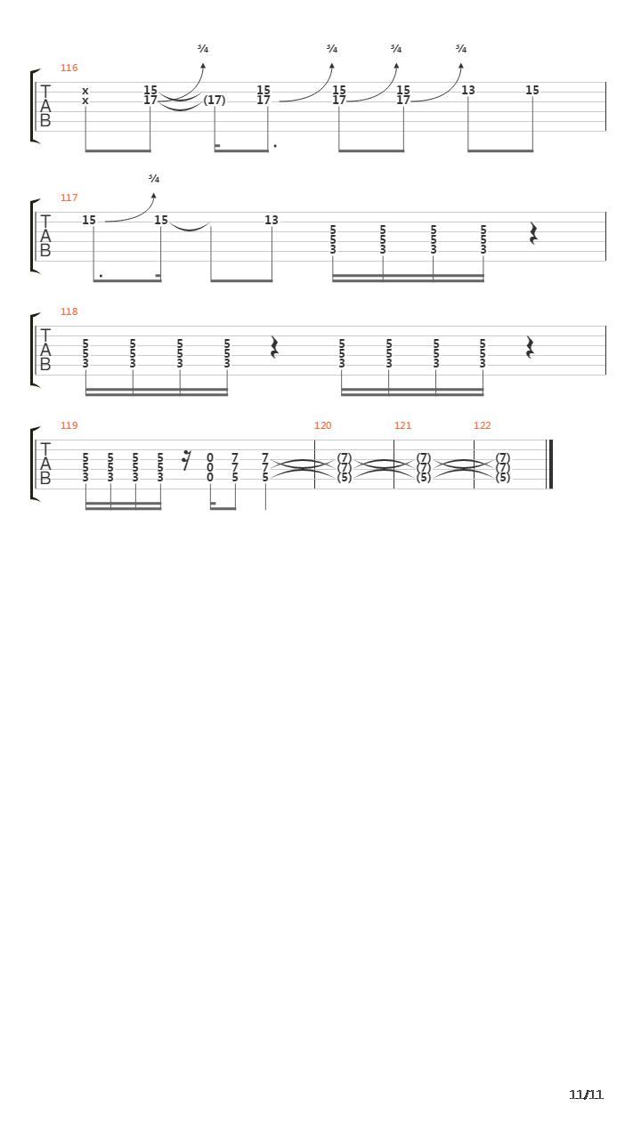 Collapse吉他谱