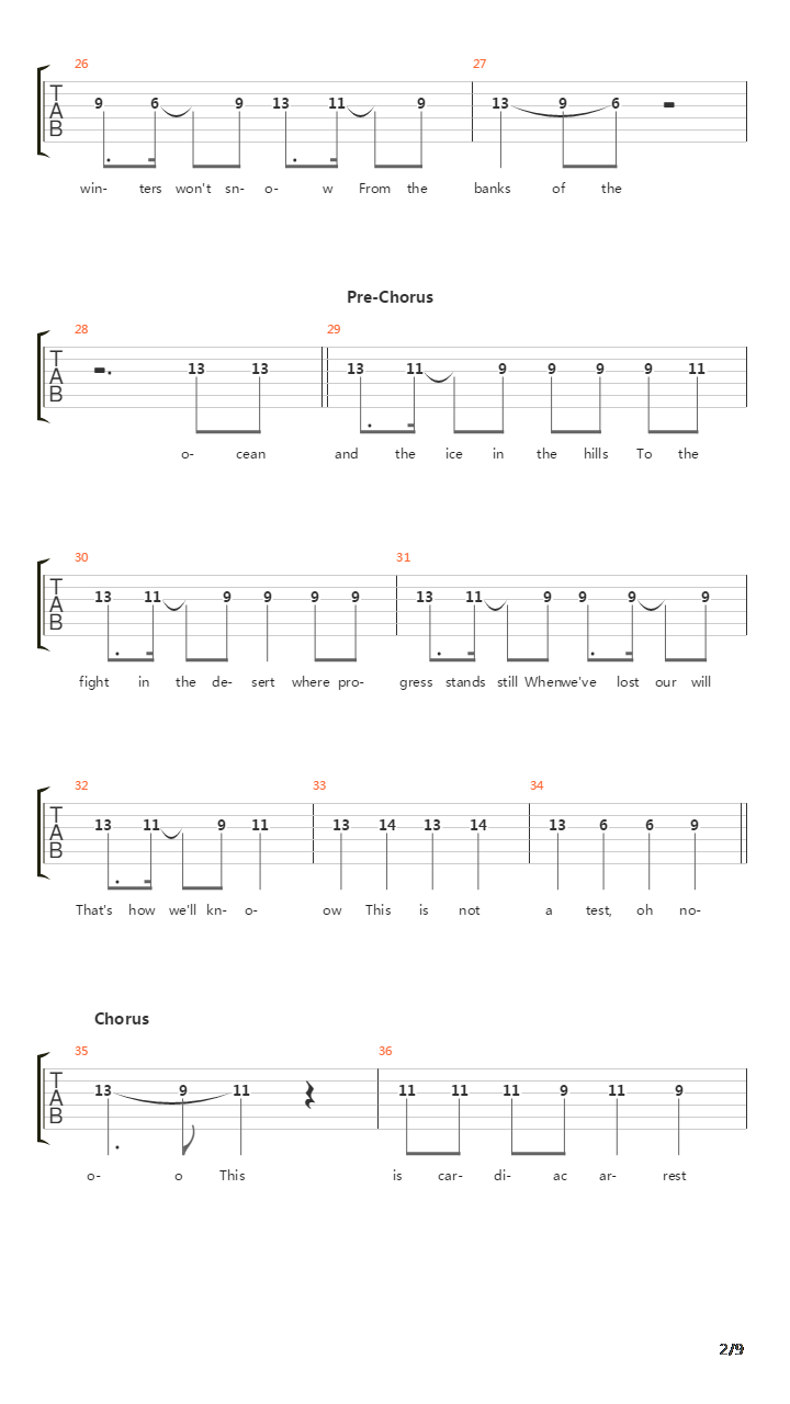 Collapse吉他谱