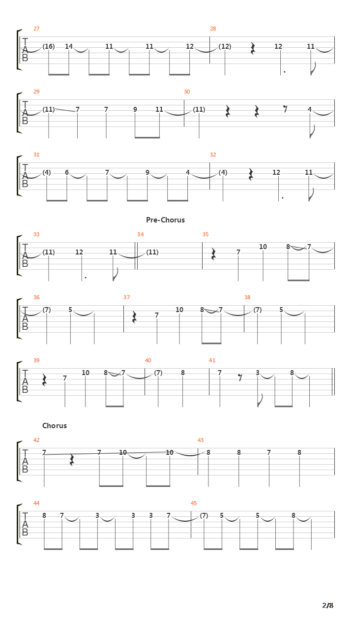 Historia Calamitatum吉他谱