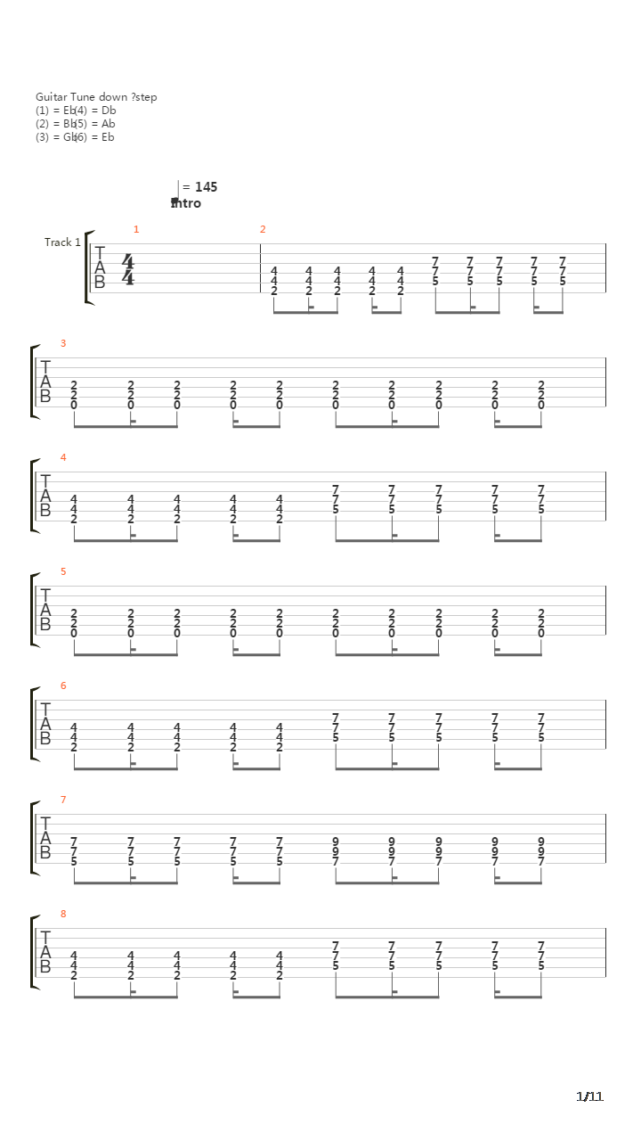 Kotov Sydrome吉他谱