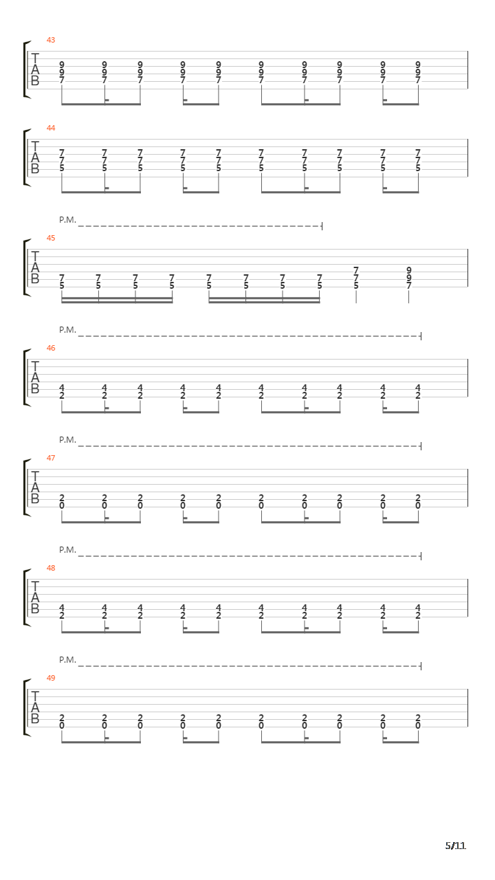 Kotov Sydrome吉他谱