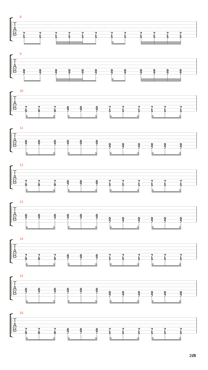 Six Ways Till Sunday吉他谱