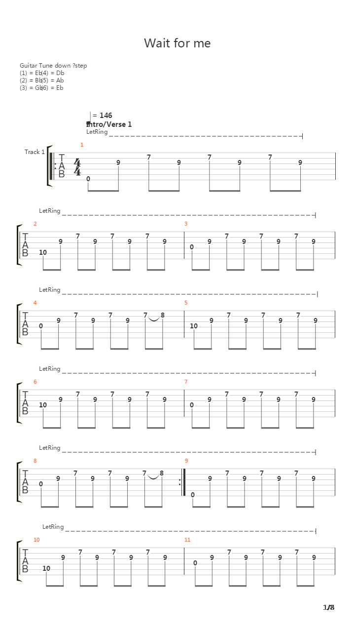 Wait For Me吉他谱