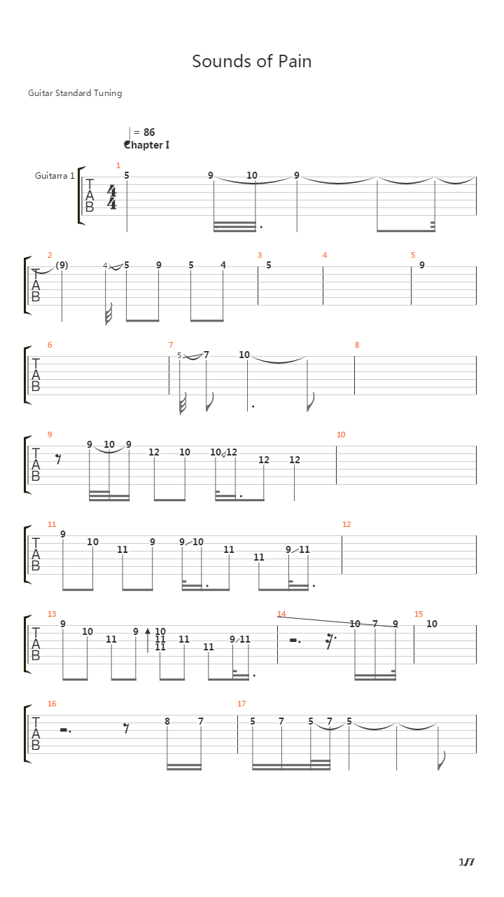 Sounds Of Pain吉他谱