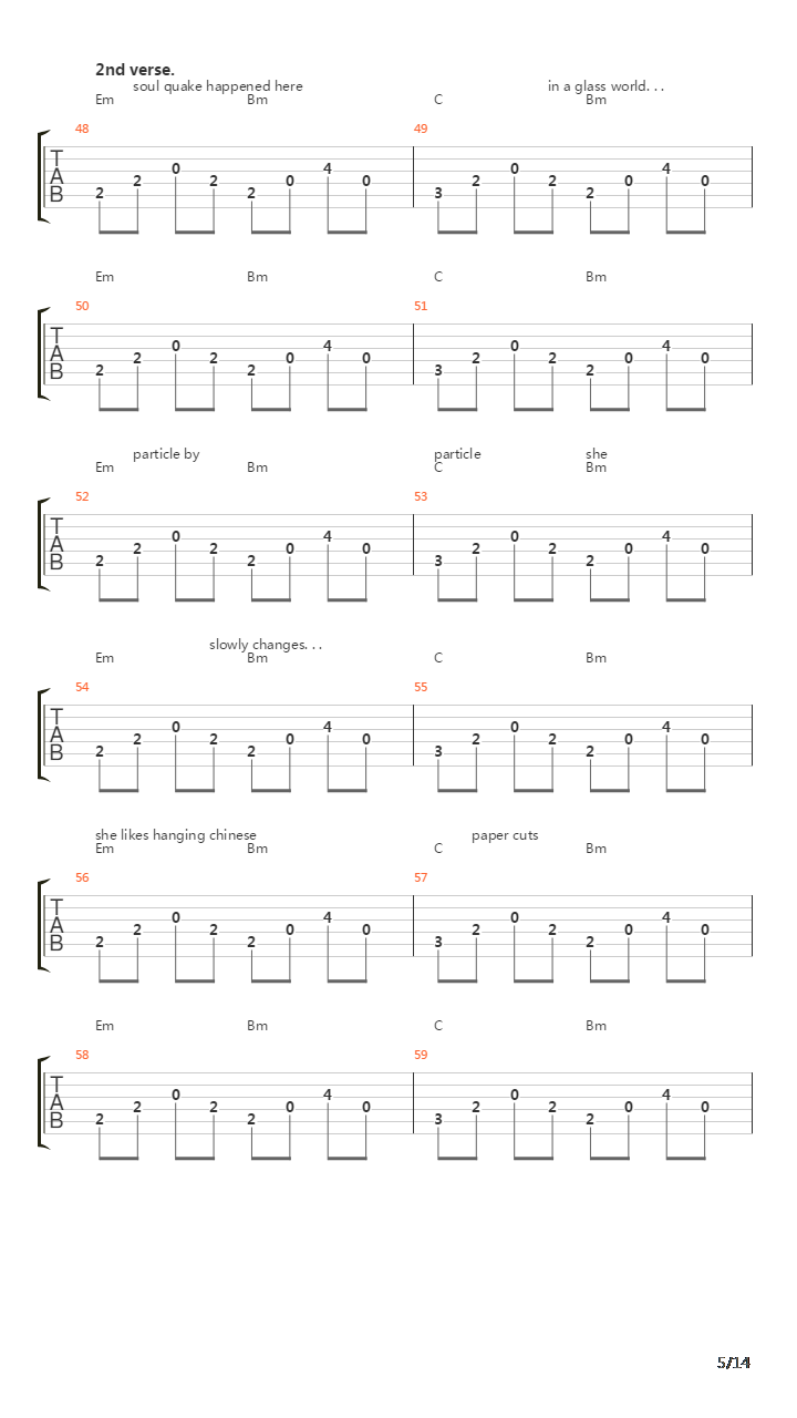 Concertina吉他谱