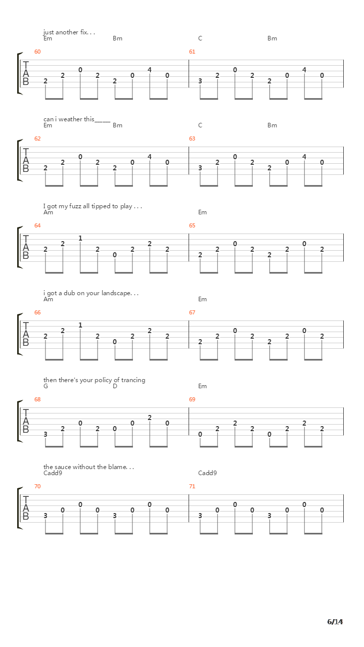 Concertina吉他谱