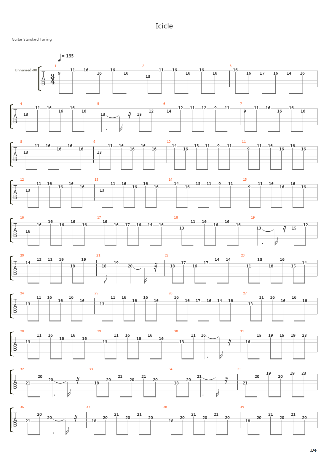 Icicle吉他谱