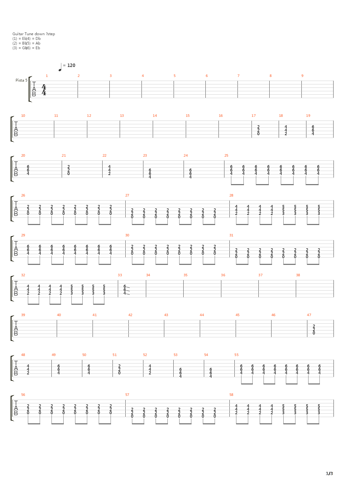 End吉他谱