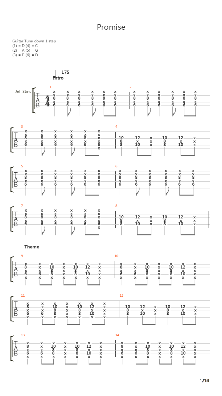Promise吉他谱