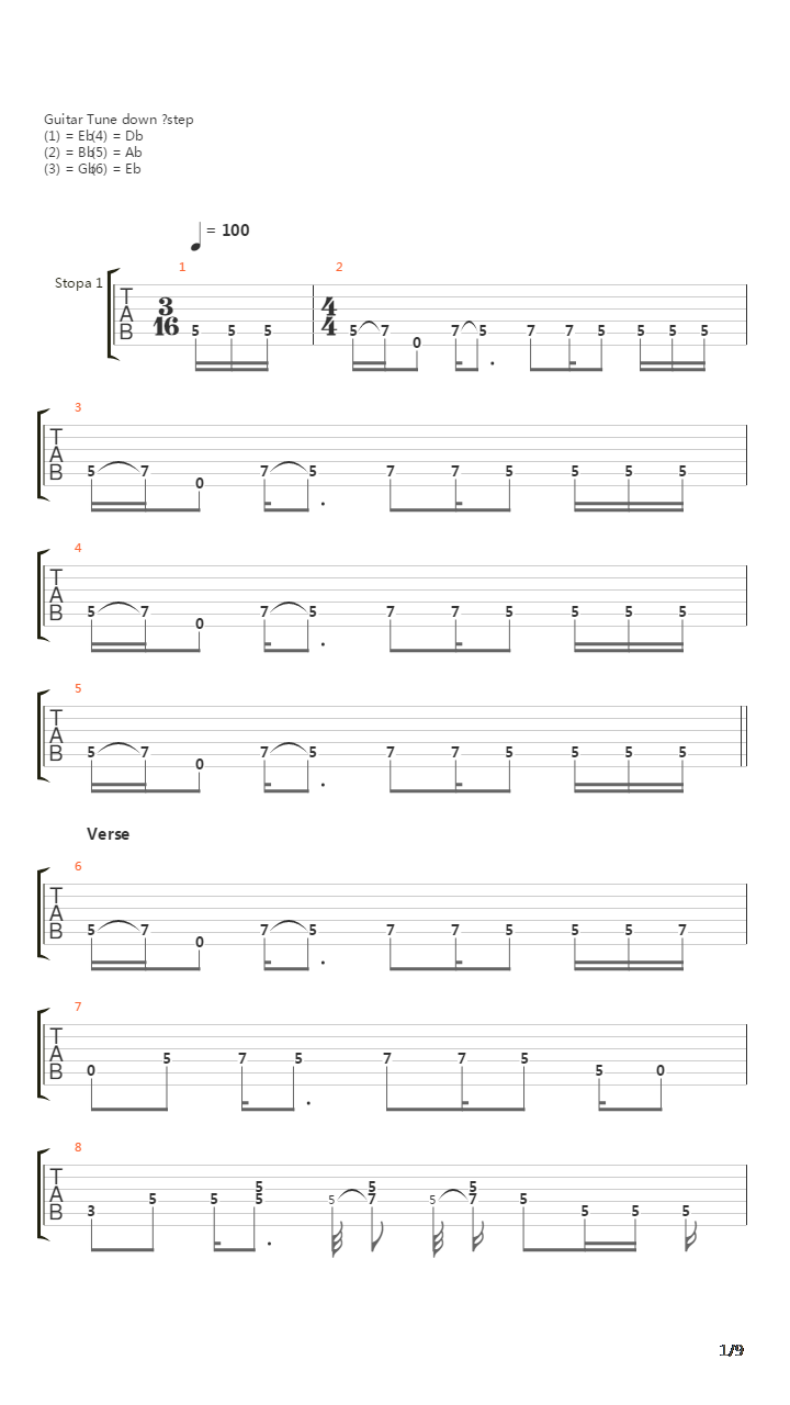 Carolina吉他谱