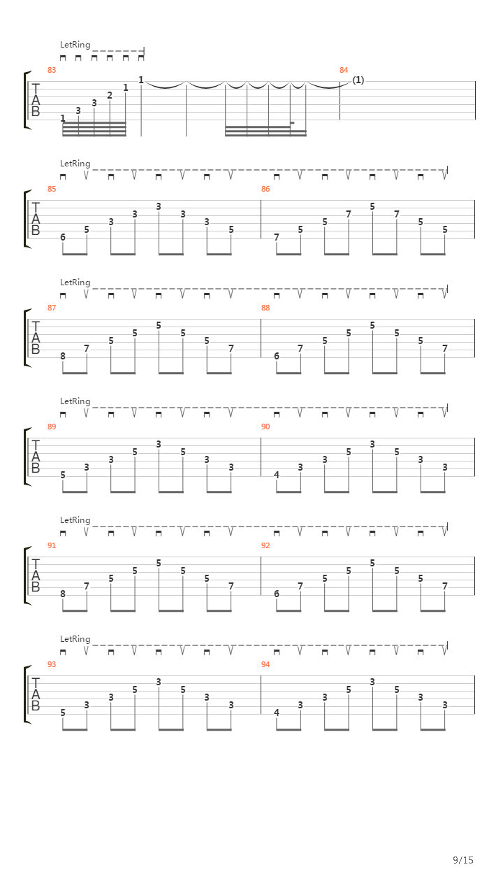 Far And Away吉他谱