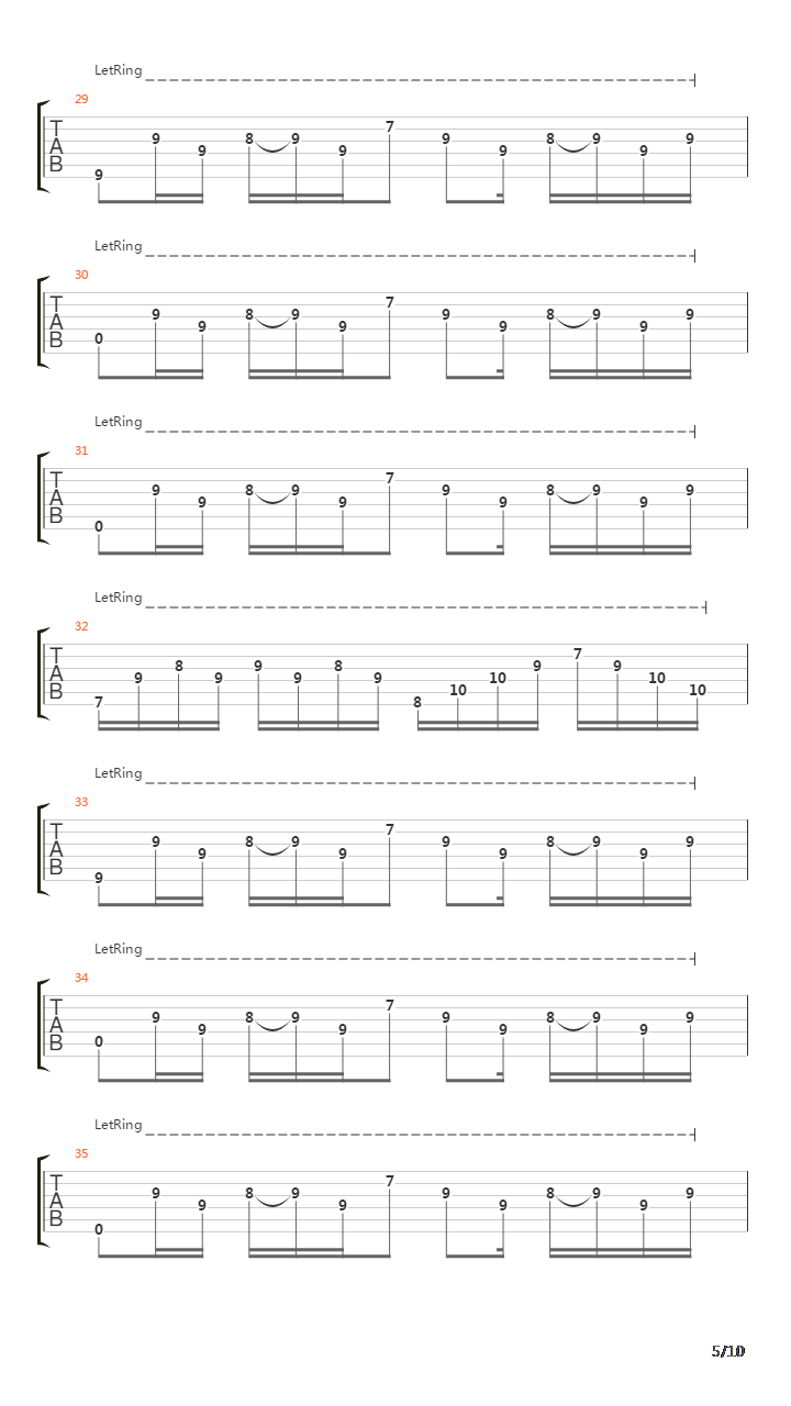 Gotten吉他谱