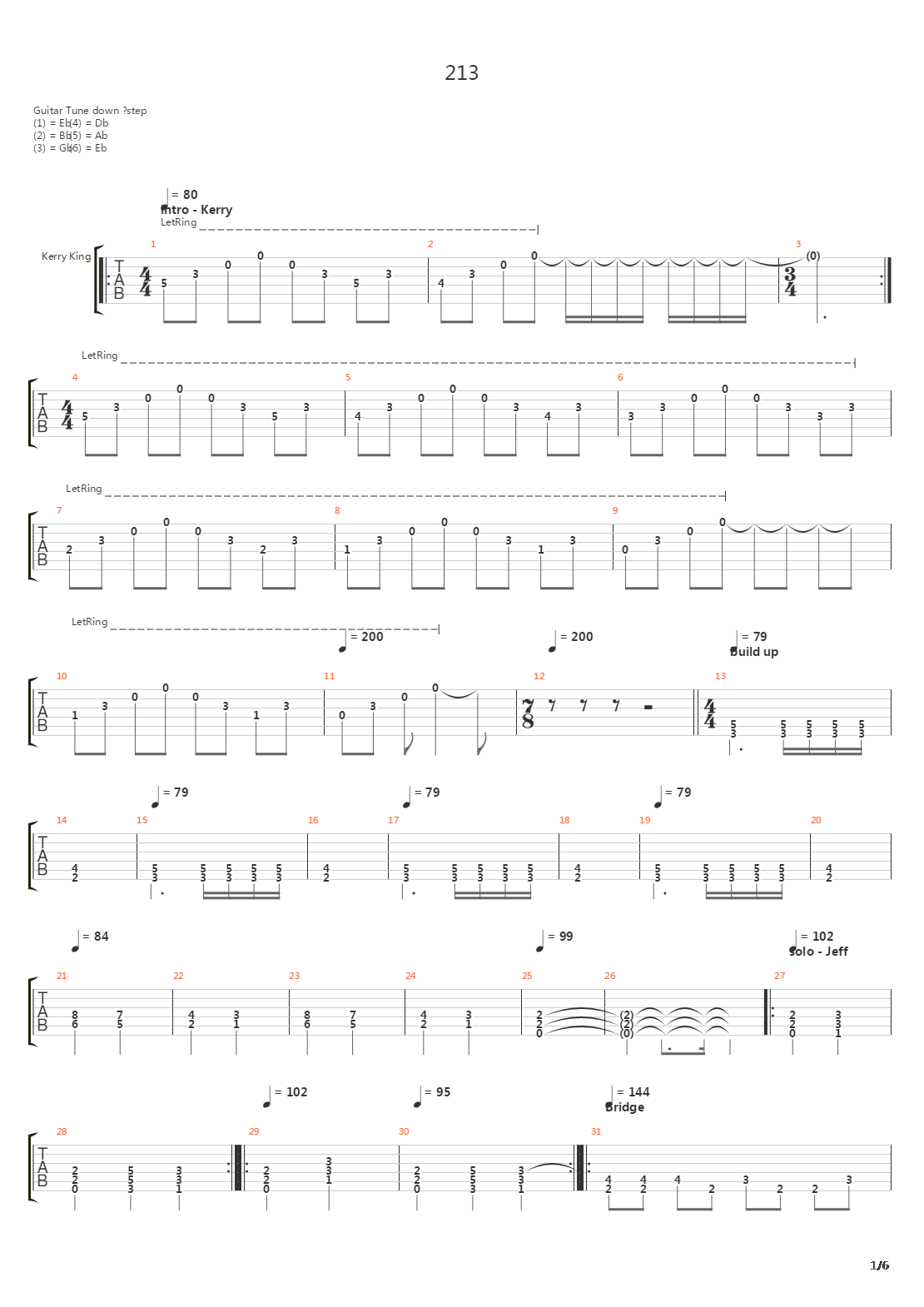 213吉他谱