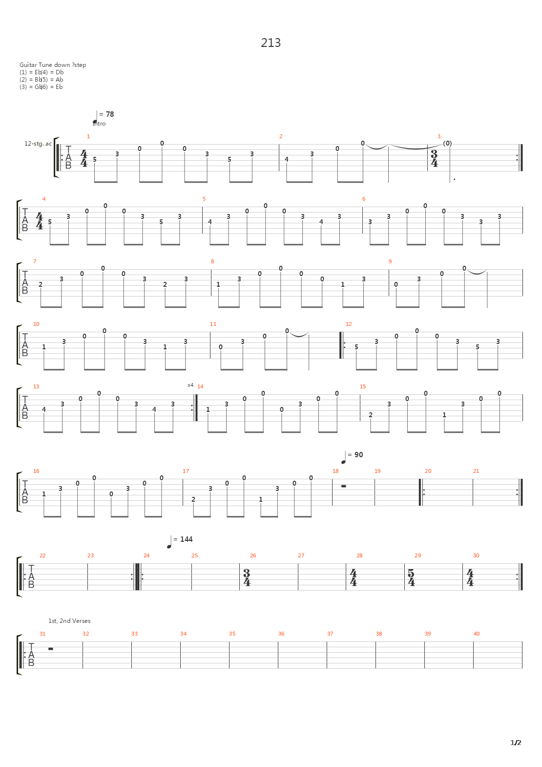 213吉他谱