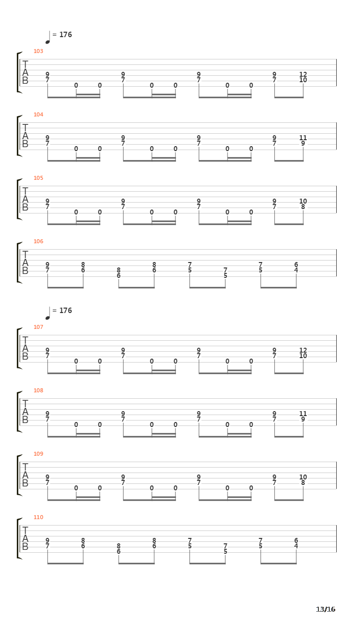 At Dawn They Sleep吉他谱