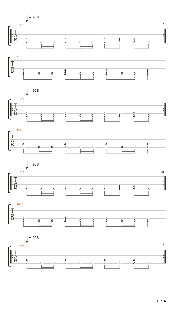 At Dawn They Sleep吉他谱