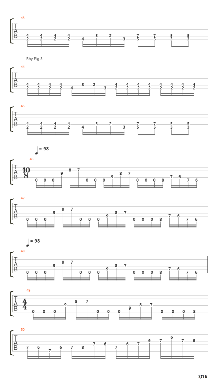 At Dawn They Sleep吉他谱