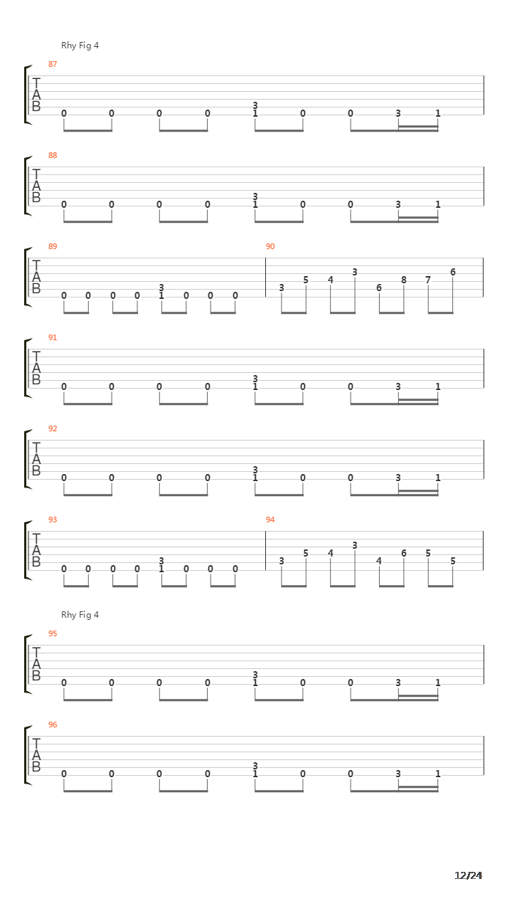 At Dawn They Sleep吉他谱