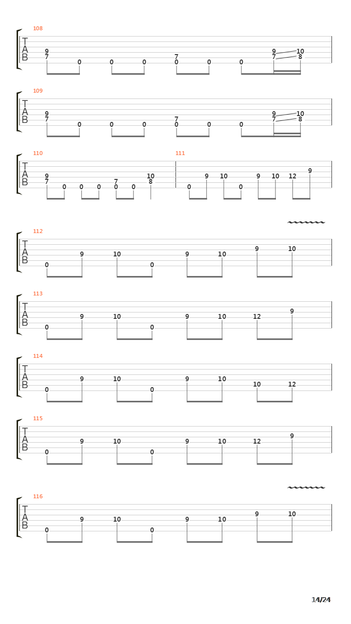 At Dawn They Sleep吉他谱