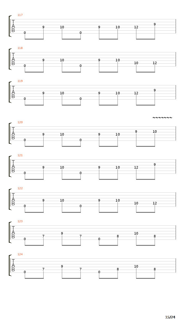 At Dawn They Sleep吉他谱