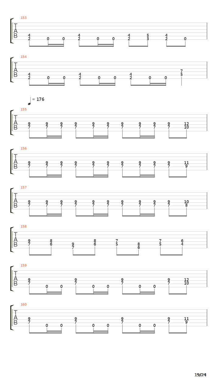 At Dawn They Sleep吉他谱