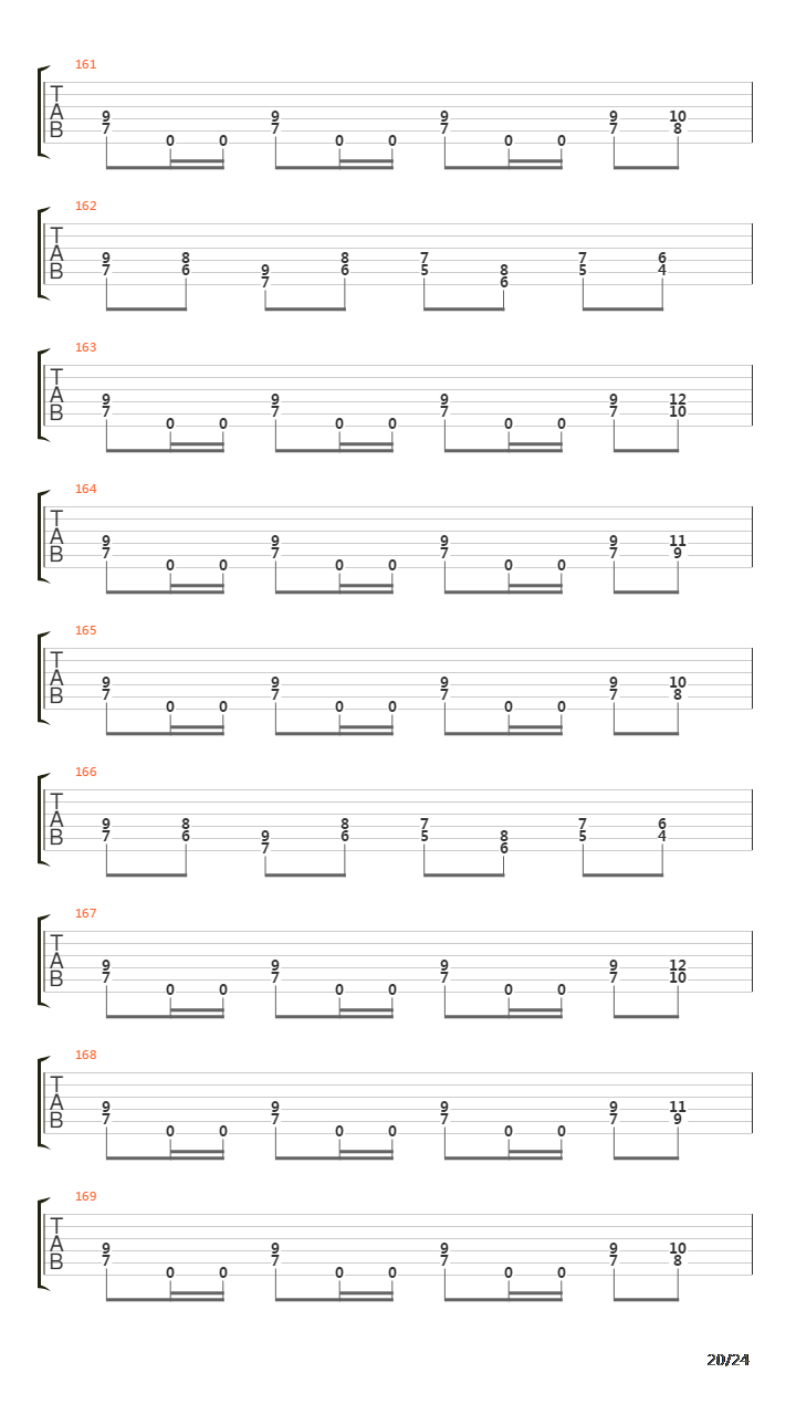 At Dawn They Sleep吉他谱