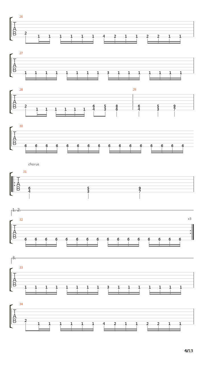 Ghosts Of War吉他谱