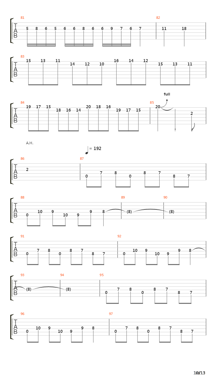 Ghosts Of War吉他谱