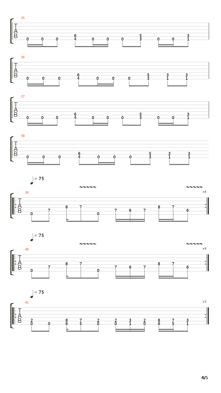 Here Comes The Pain吉他谱