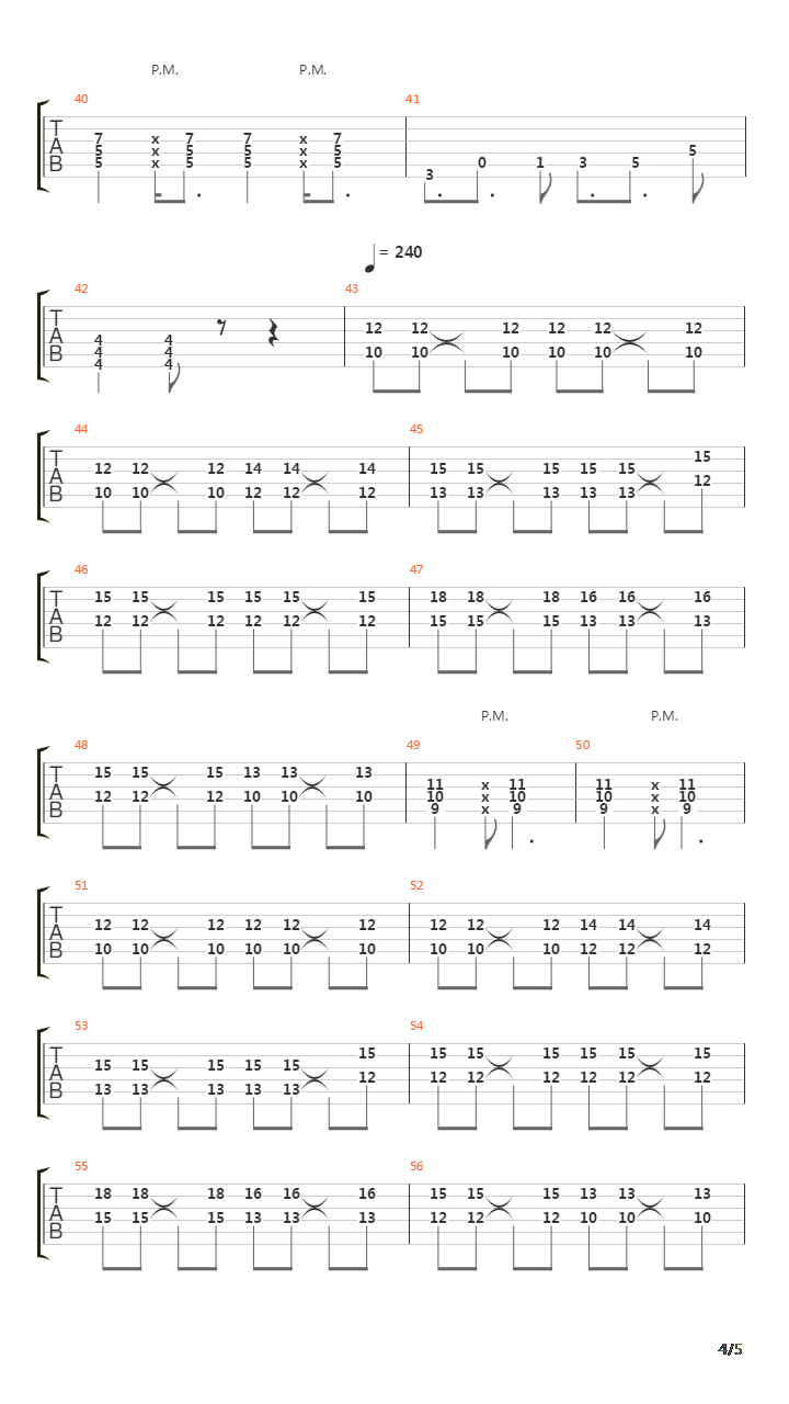 PANDORA吉他谱