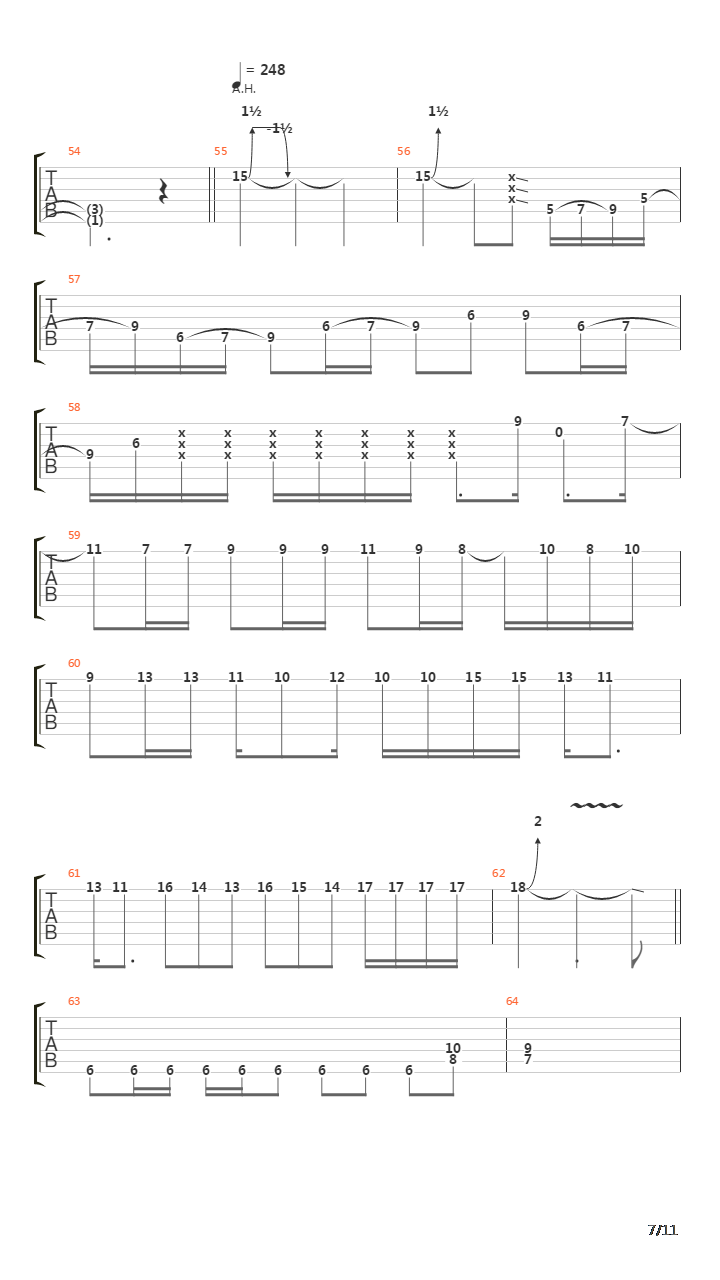 Necrophobic吉他谱