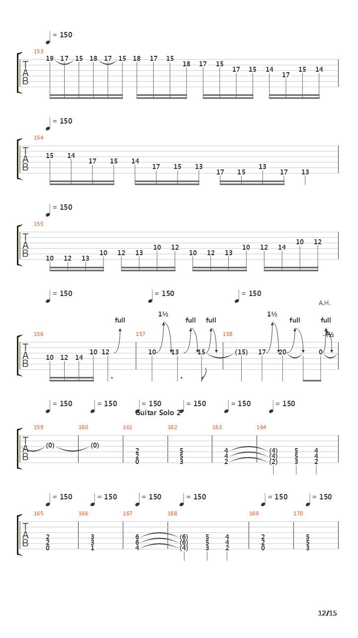 Seasons In The Abyss吉他谱