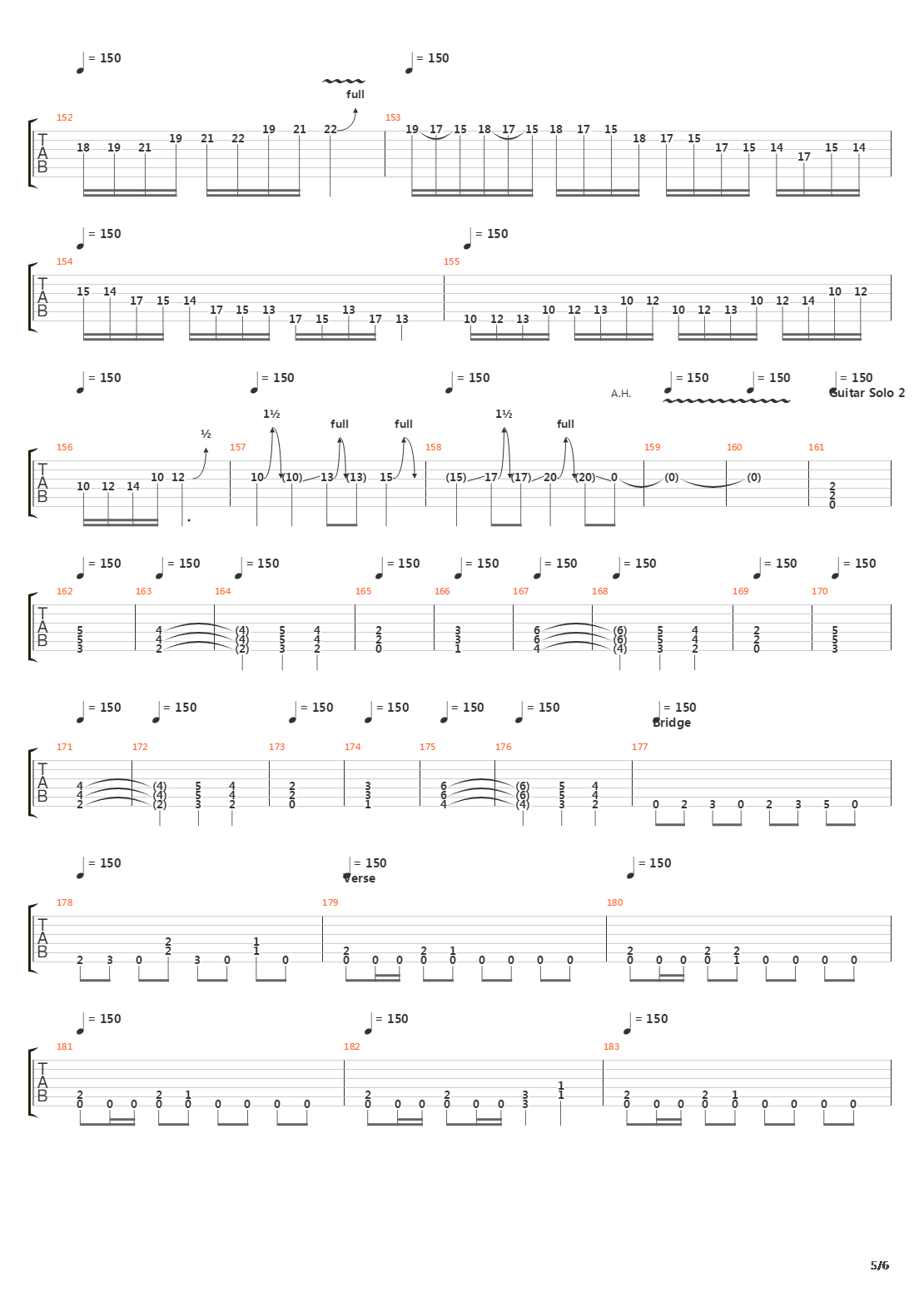 Seasons In The Abyss吉他谱