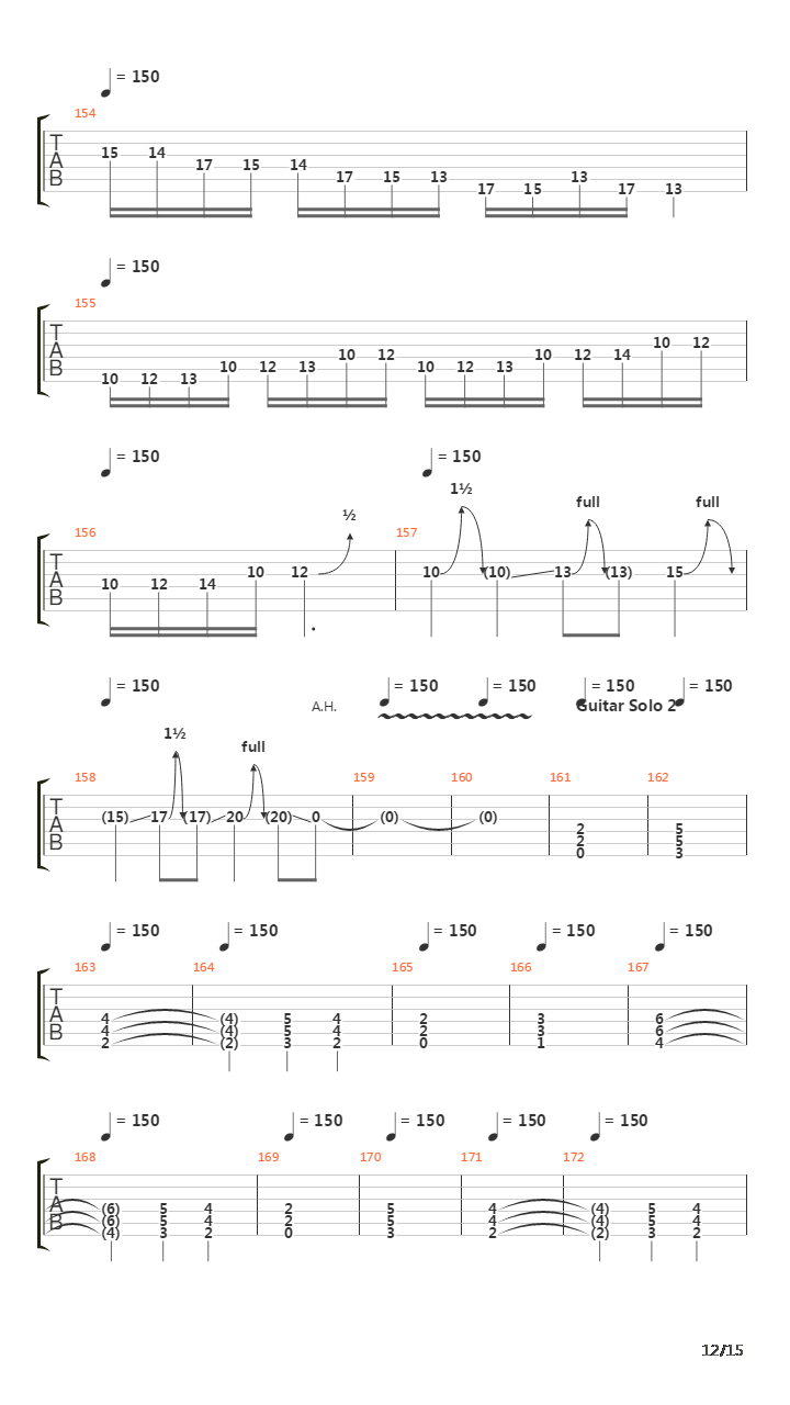 Seasons In The Abyss吉他谱