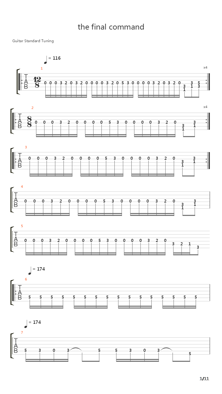 The Final Command吉他谱