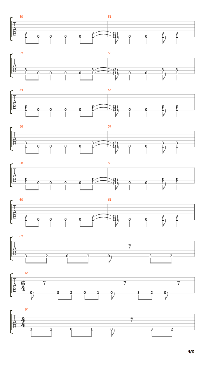 Threshold吉他谱