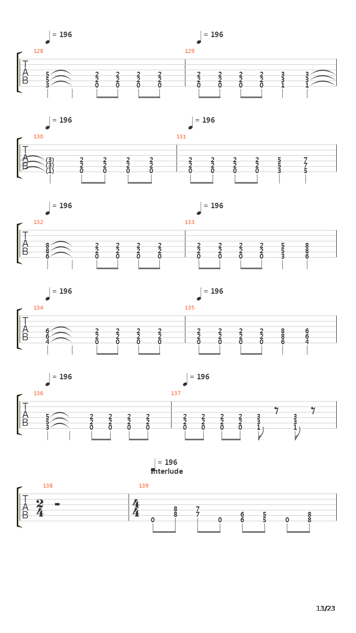 War Ensemble吉他谱