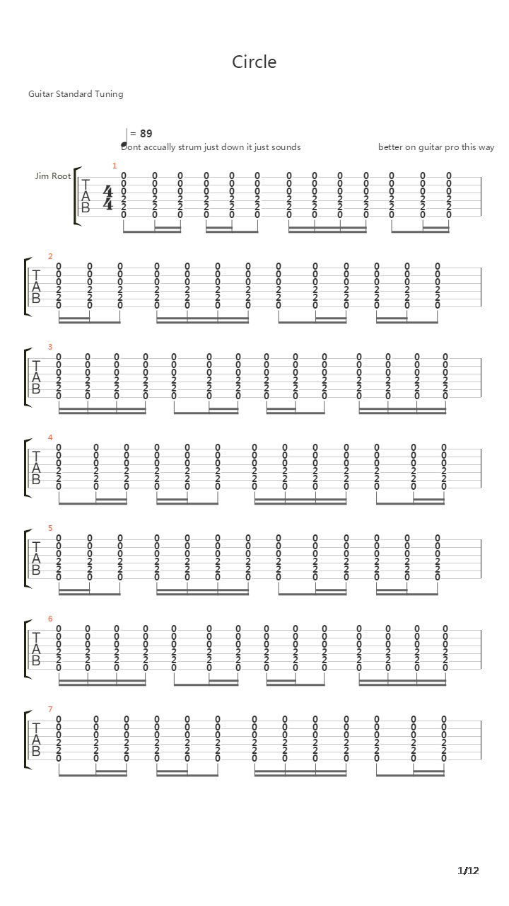 Circle吉他谱