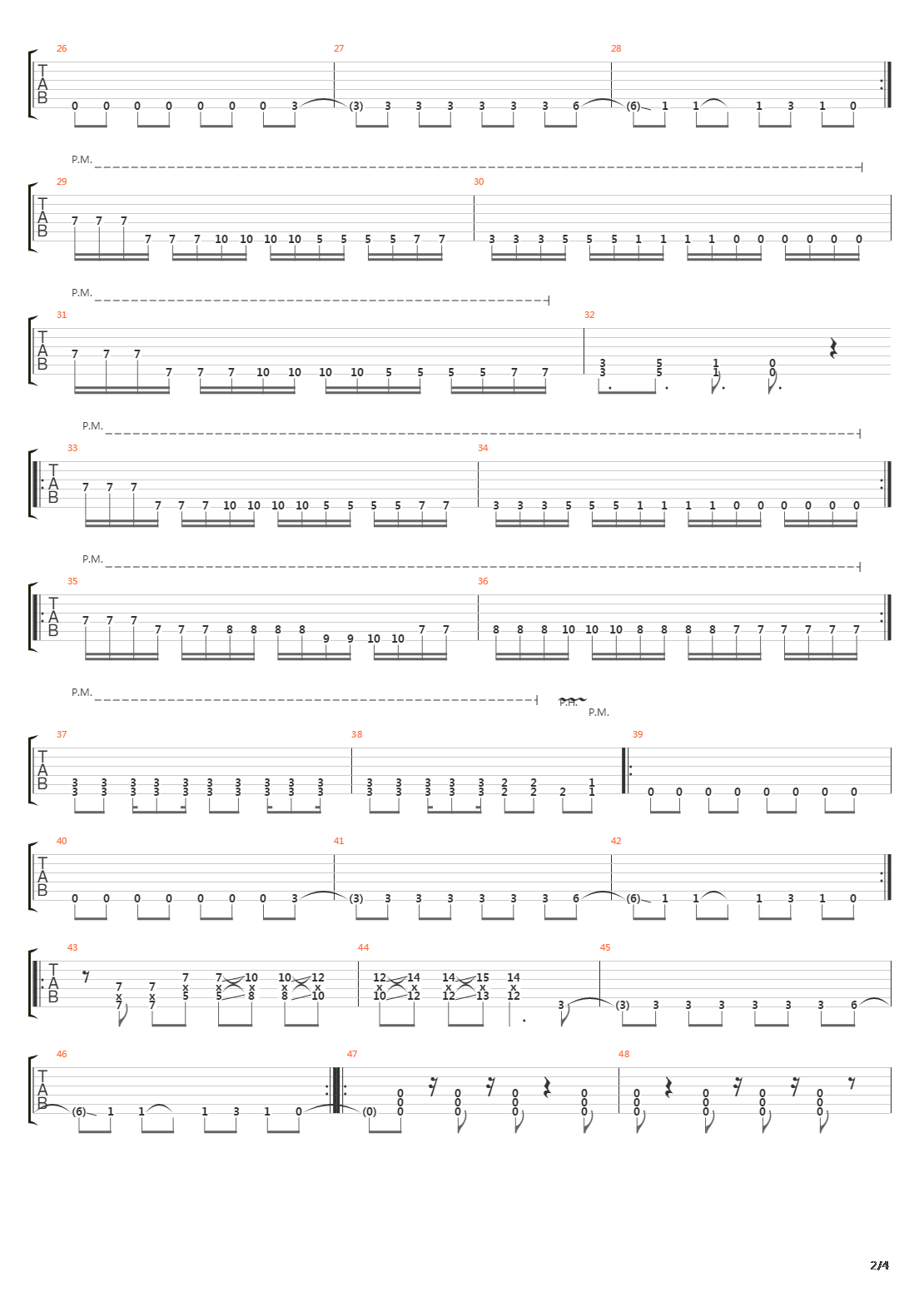 Duality吉他谱