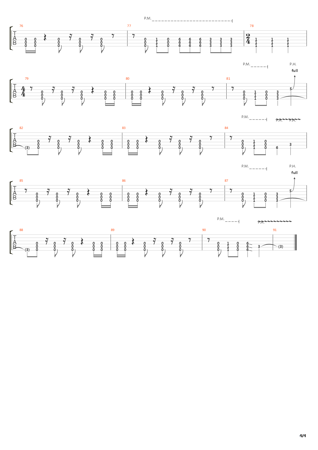 Duality吉他谱