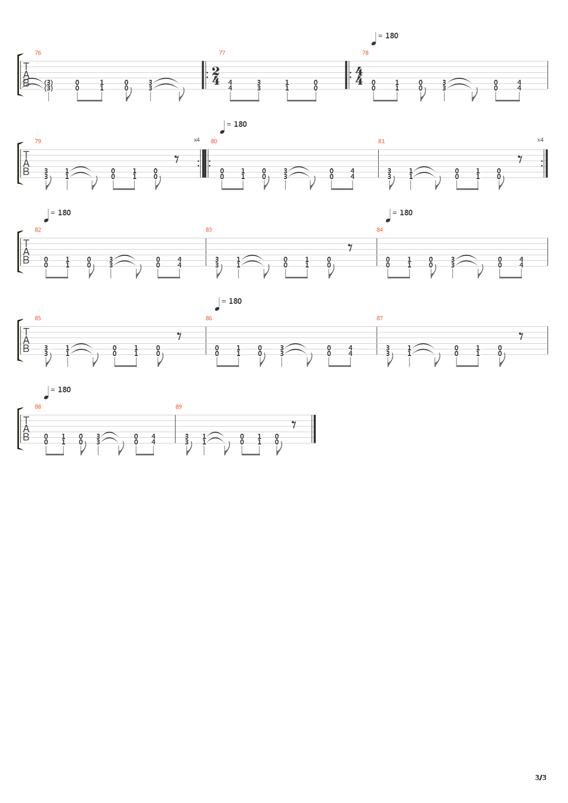 Gently吉他谱